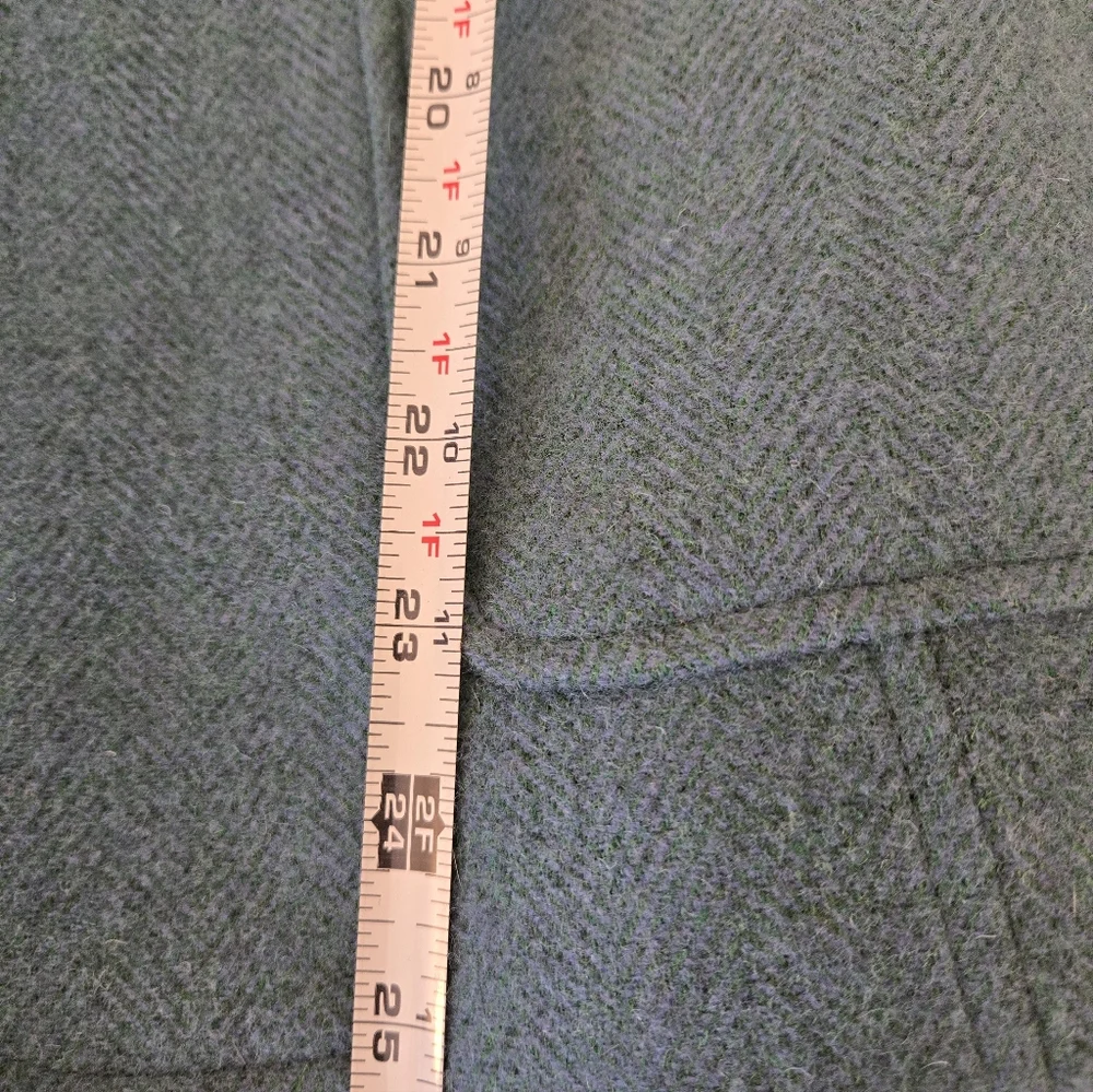 Talbots Teal Shetland Wool Blazor  Size 8 - Picture 6 of 10